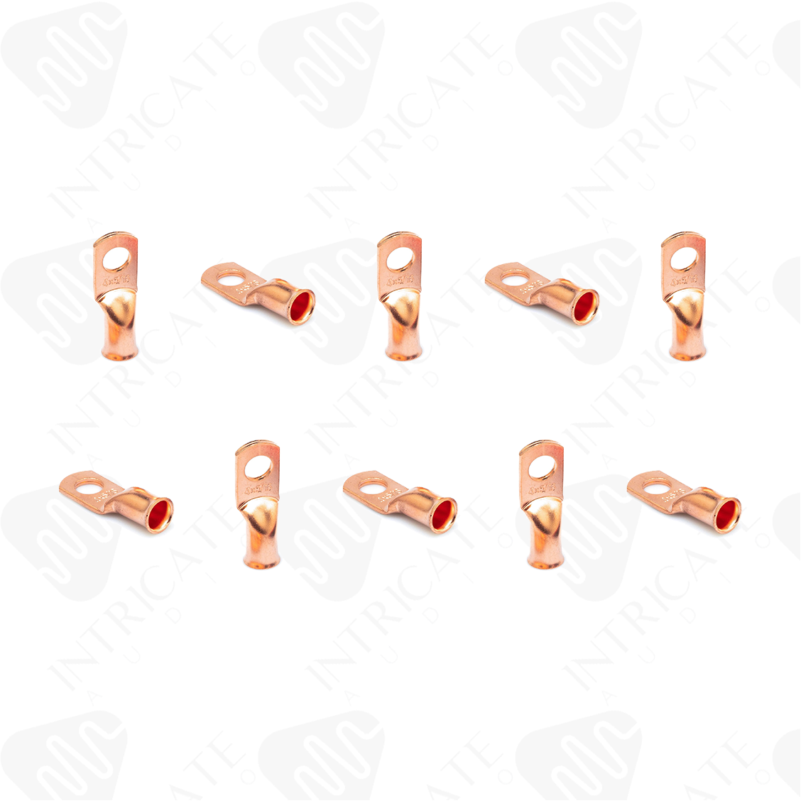 Intricate Audio 4 Gauge Copper Lug Ring Terminals (10 Pack)
