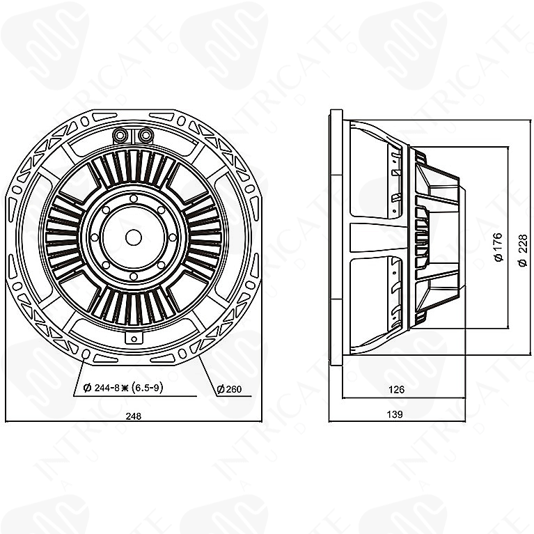 PLA x Intricate Audio 10" Speaker