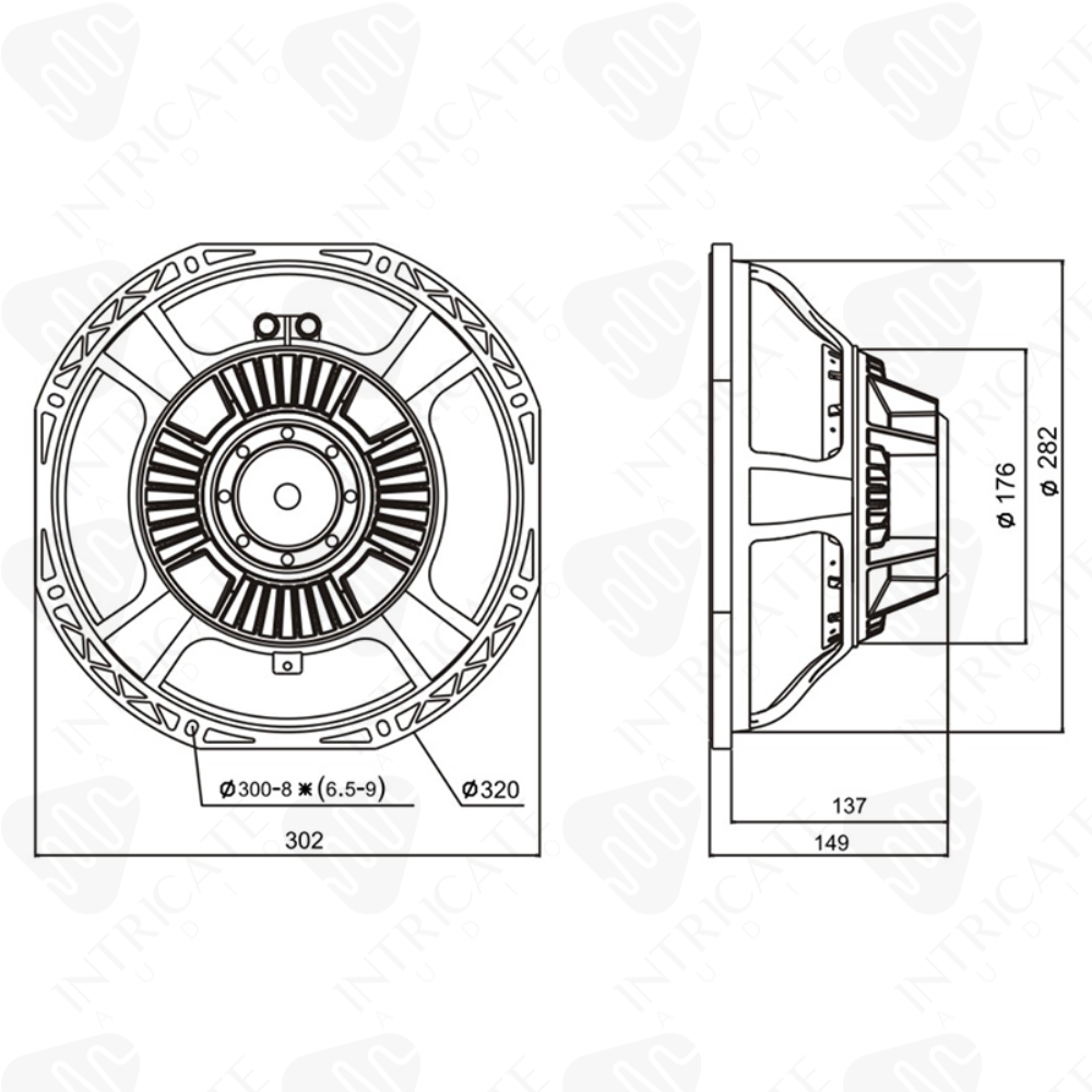 PLA x Intricate Audio 12" Speaker
