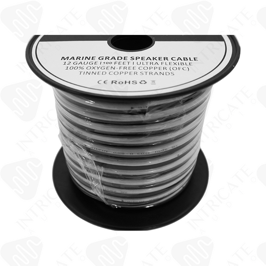 Intricate Audio 12 Gauge Tinned OFC Speaker Wire - 100 Feet