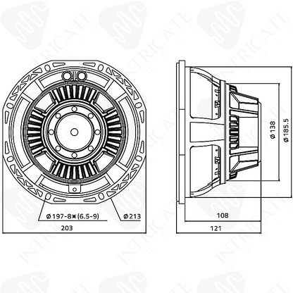 PLA x Intricate Audio 8" Speaker